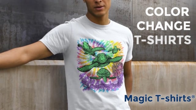 schildpad valuta Voorwaarde Color Change T-shirts – Magic T shirts