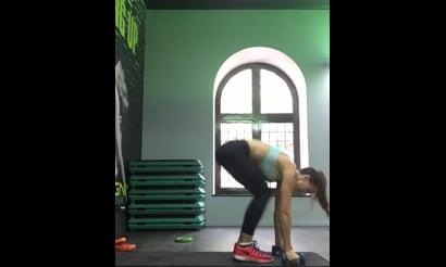 Burpees With Dumbbell Press