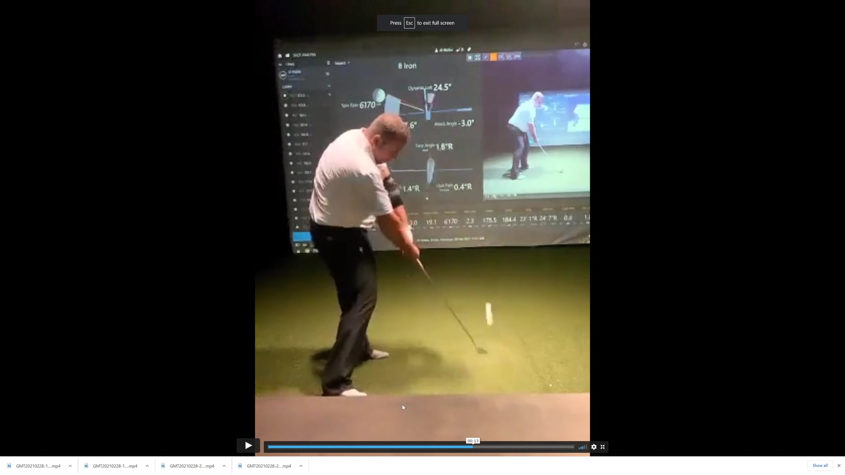 Play swing video