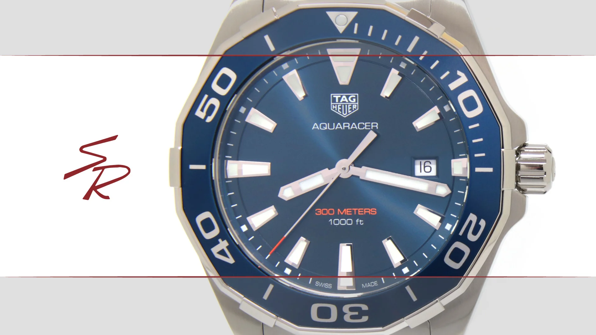 Tag Heuer Aquaracer 43mm Blue Dial 300m WAY101C.BA0746