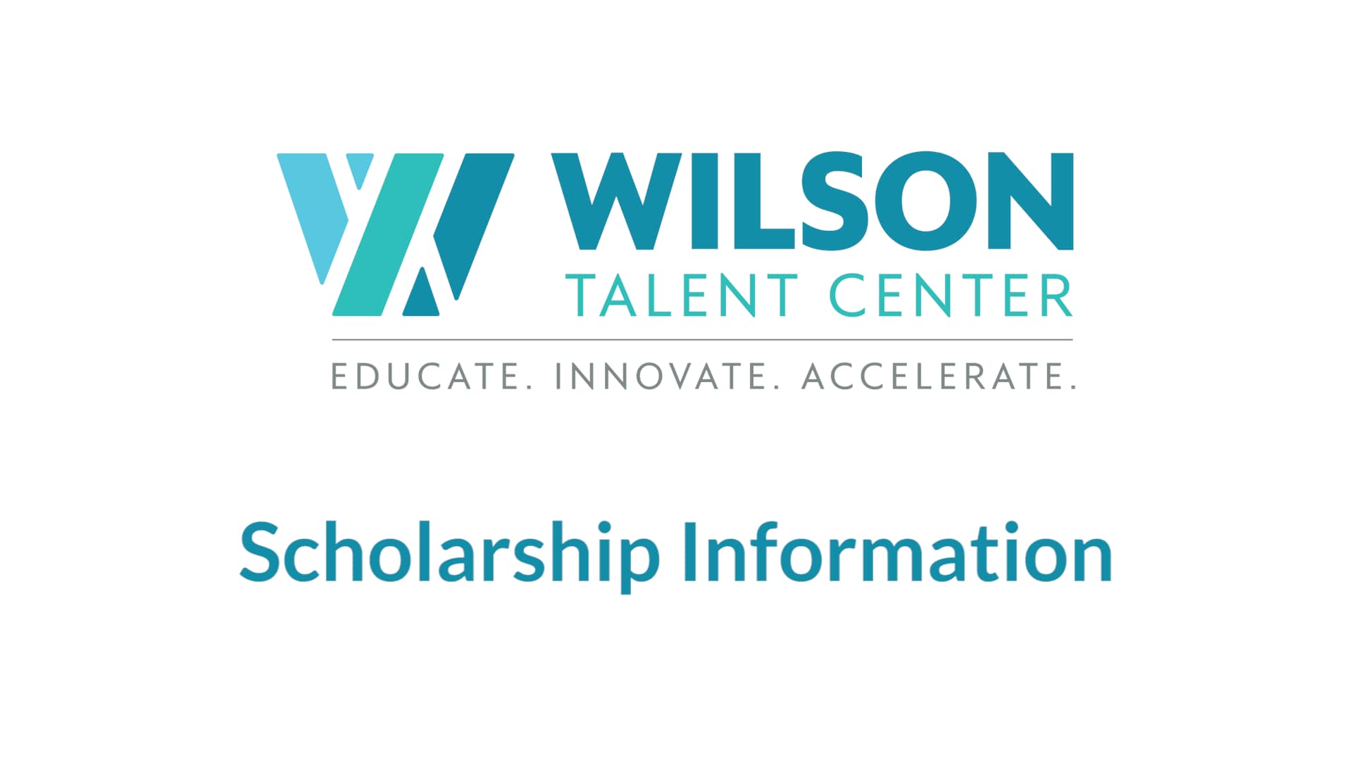 Wilson Talent Center Scholarship Information on Vimeo