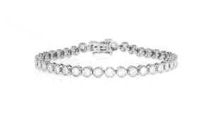 2.00 ct. t.w. Bezel-Set Diamond Bracelet in Sterling Silver
