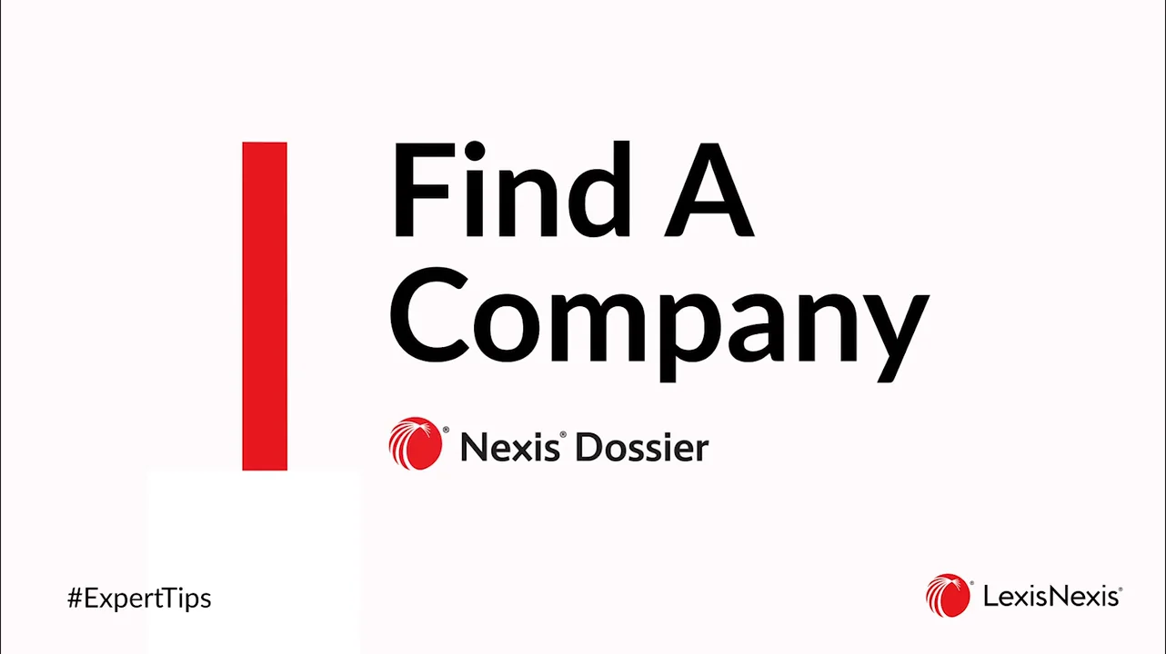Expert Tips - Dossier - Find A Company Using Dossier DOS SS PD