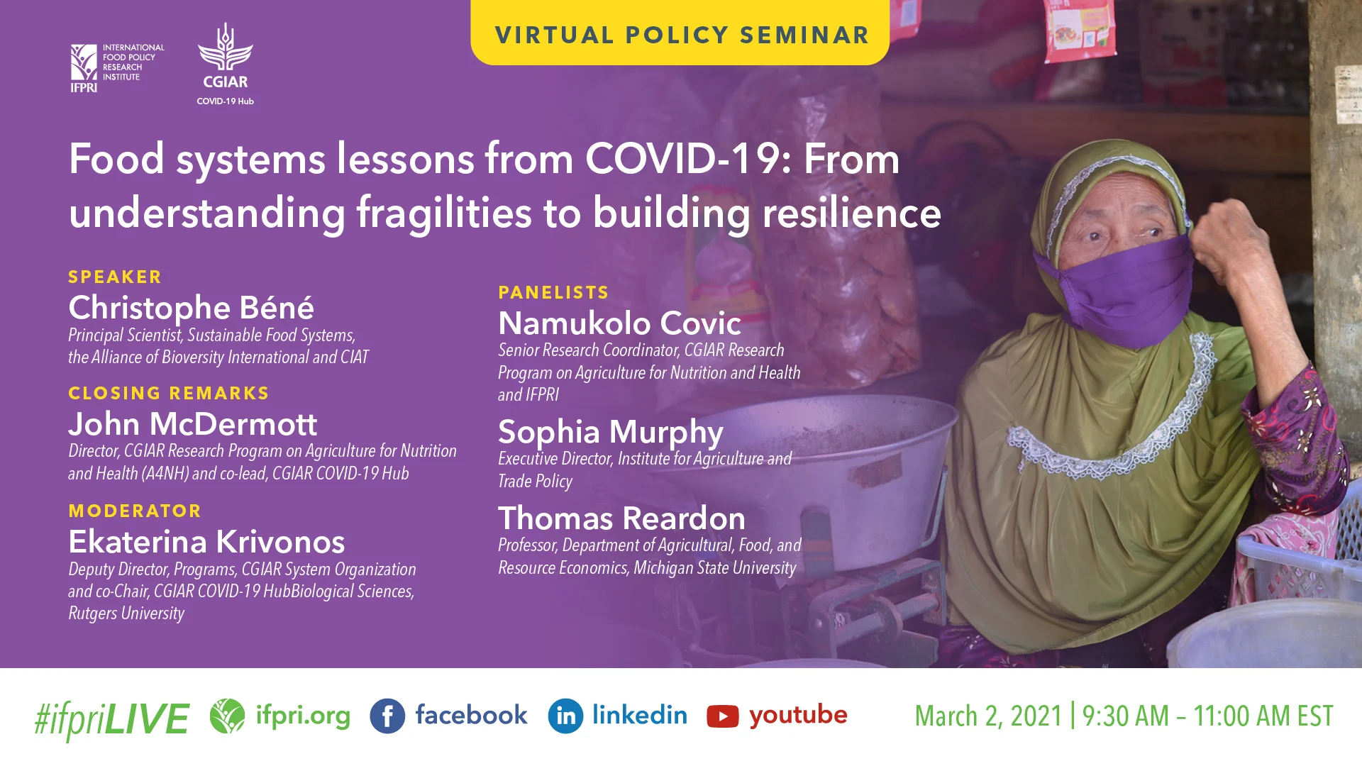 Food systems lessons from COVID-19: From understanding fragilities to  building resilience