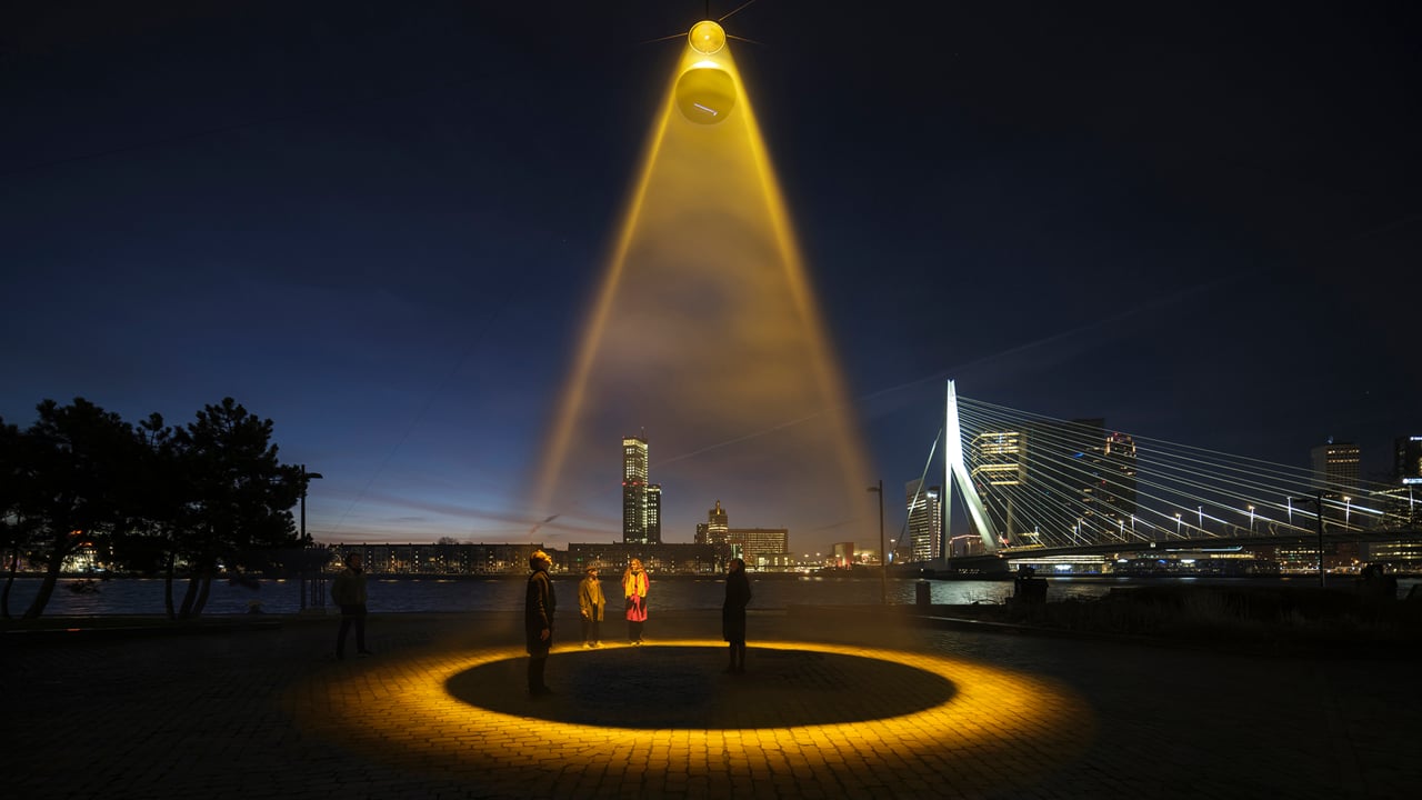 Screenshot of Urban Sun by Roosegaarde cleans public spaces of the coronavirus