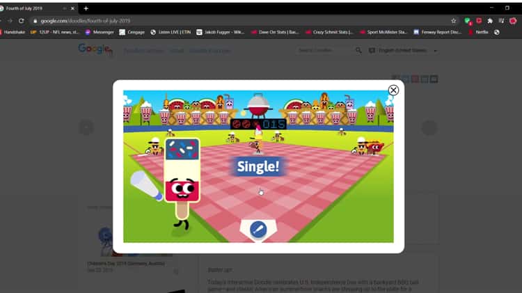 Google Doodle Games 4th Of July