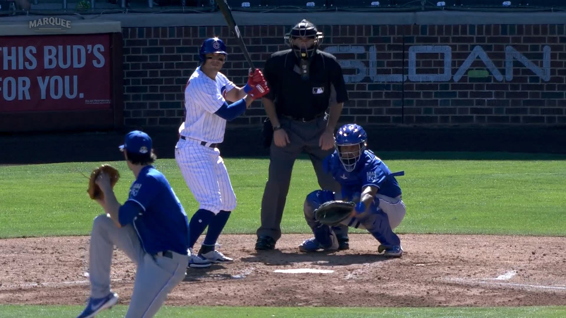 Ortega clears the bases with an RBI triple
