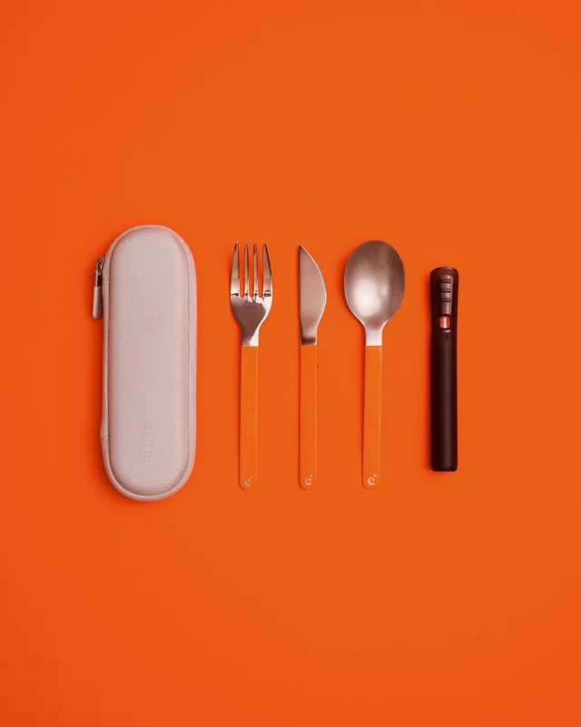 Cliffset's Portable Silverware Set Has a Built-In Dishwasher