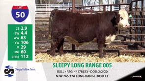 Lot #50 - SLEEPY LONG RANGE 005