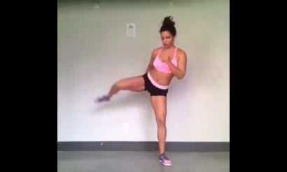 Squat Side Kick, Lunge Hop, Forward Leg Swings