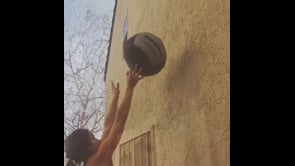 Burpees, Medicine Ball Wall Throw, Box Jumps, Dumbbell Swing