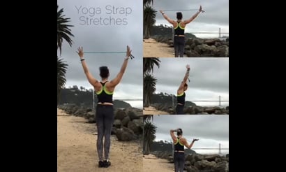 Yoga Strap Stretches Variations
