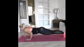 Knee to Squat Jumps, Squat With a Kickback, Pushup Variation