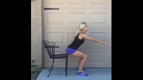 Squats, Reverse Pushups With Chair, Bent Leg Jackknife, Chair Pushups