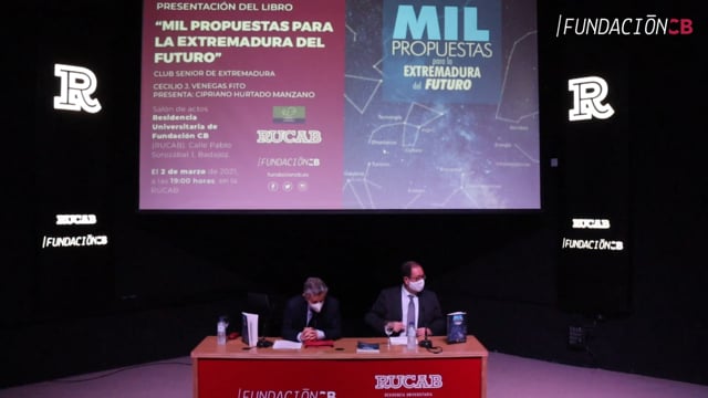 Presentación del libro "Mil propuestas para la Extremadura del futuro"