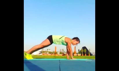 Elbow Plank, Side Plank Variation, Pushups, Crane Pose