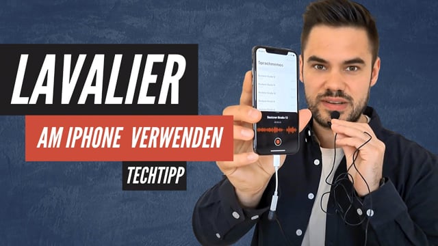 Podcasts, Sprache & Videos mit einem iPhone + Lavalier (Ansteckmikrofon)
