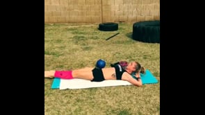  Reverse Crunches Variation, Russian Twists with Medicine Ball