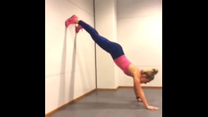 Half Handstand Variation with High Knee Jumps