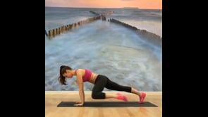 Plank Side Leg Lifts, Plank High Knee Lifts, Downward Facing Dog, Plank, Child Pose