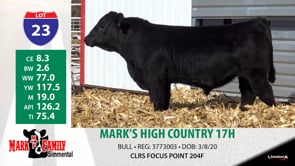 Lot #23 - MARK'S HIGH COUNTRY 17H