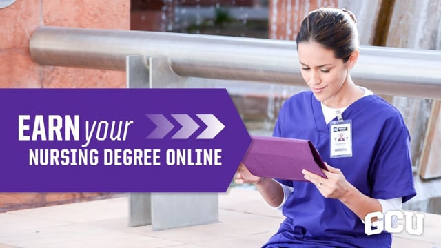 Button to play video: Online Nursing Time _ Grand Canyon University