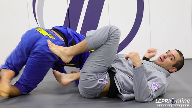 Worm Guard Escape Variation when Opponent Pushes Away to Back Take