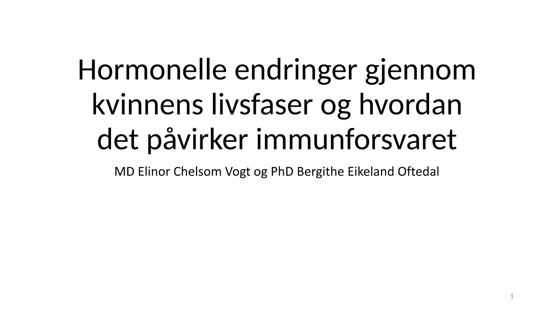 Kj&oslash;nn og Autoimmunitet