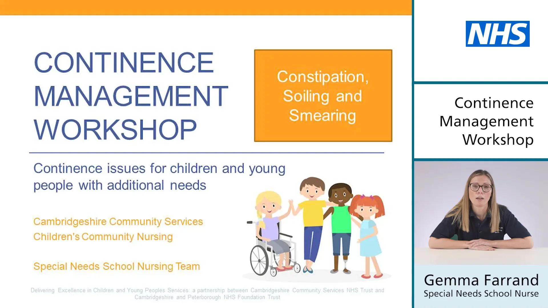 04 Continence Management - Constipation, Soiling and Smearing  