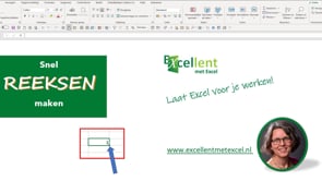 Snel reeksen maken in Excel