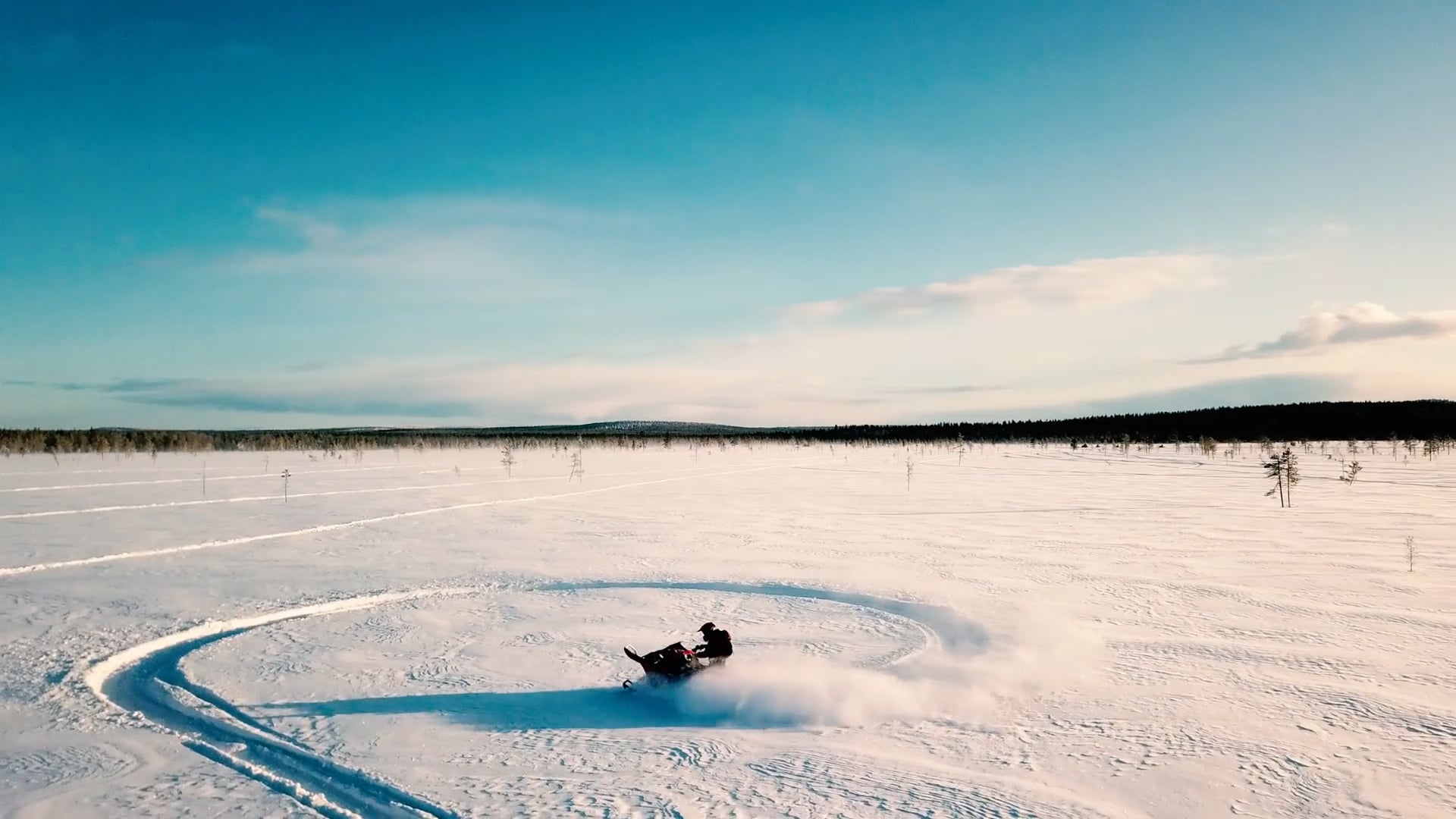 Imageclip "Schneemobiltour Finnland"