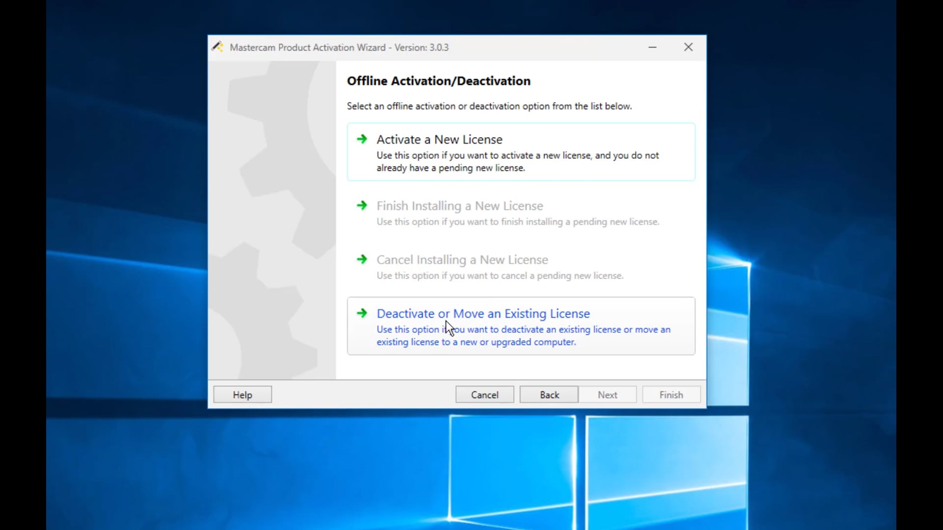 How to deactivate or move a Software License - Offline Deactivation (single seat)
