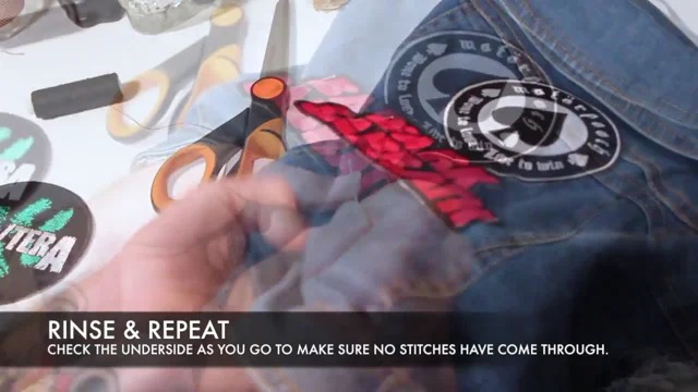 How do iron on patches do over seams like this? : r/BattleJackets