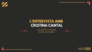 L'Entrevista amb Cristina Cantal  - Un segle de l'Escala amb fotografies de privats