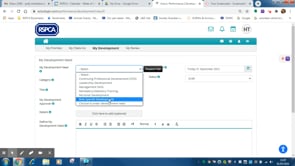Actus - How to add a Development need - RSPCA Staff Contributors