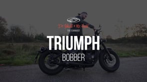 Triumph Bobber Auspuff Hitzeschutz links Chrom (bei Fussrasten  mittig)Bobber Black Art.Nr.: A9600657