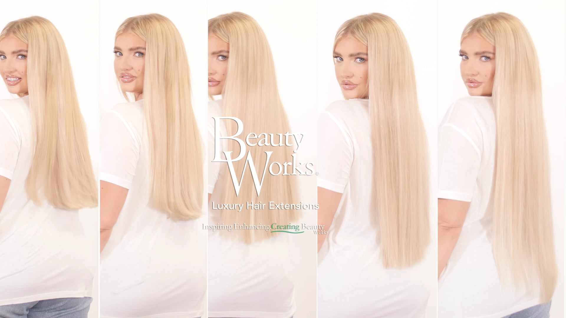 BEAUTY WORKS CLIP IN HAIR EXTENSION LENGTH GUIDE