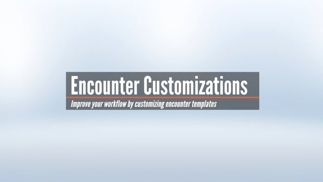 Customizing the Encounter