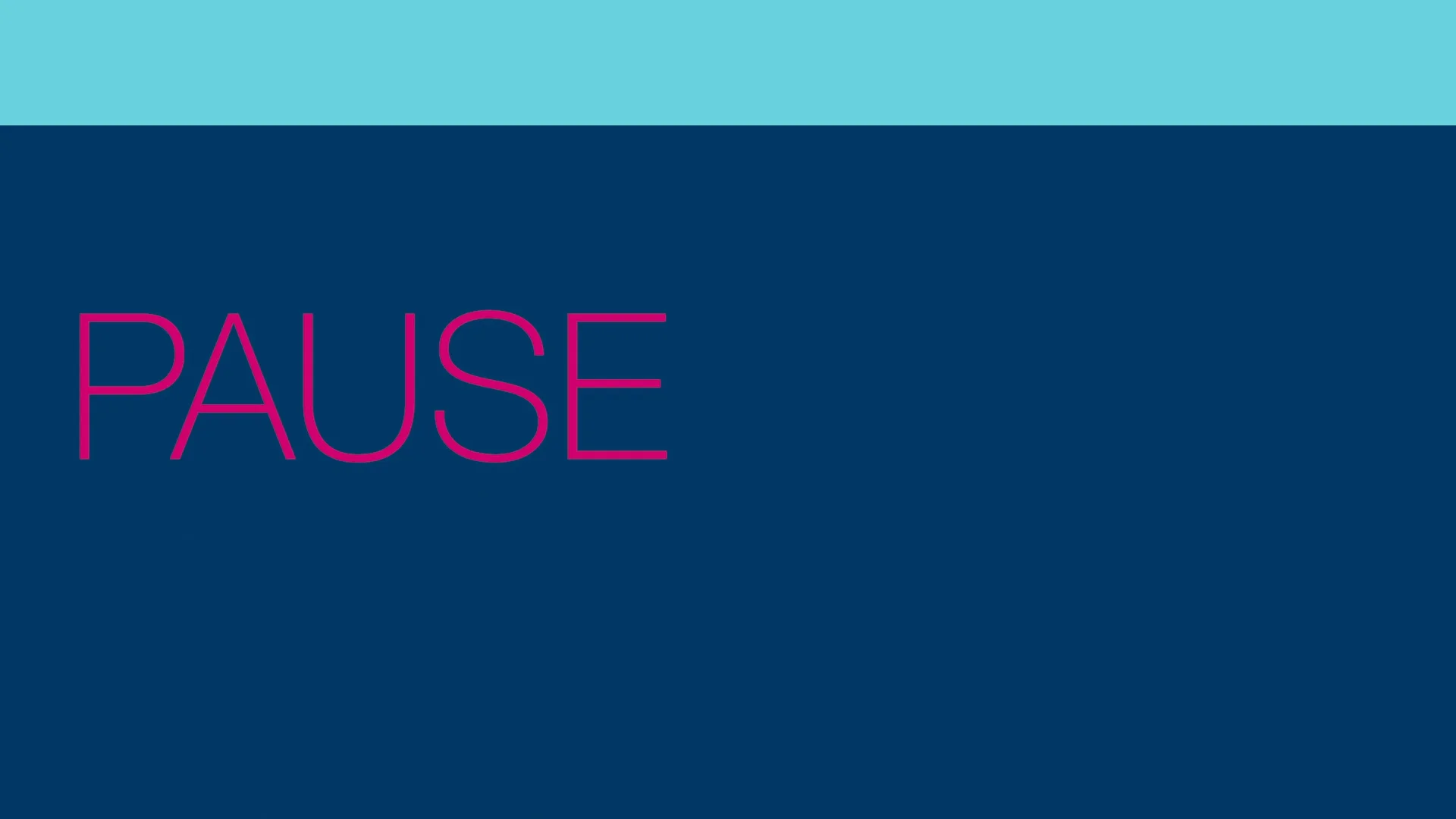 Video bumper: Pause on Vimeo