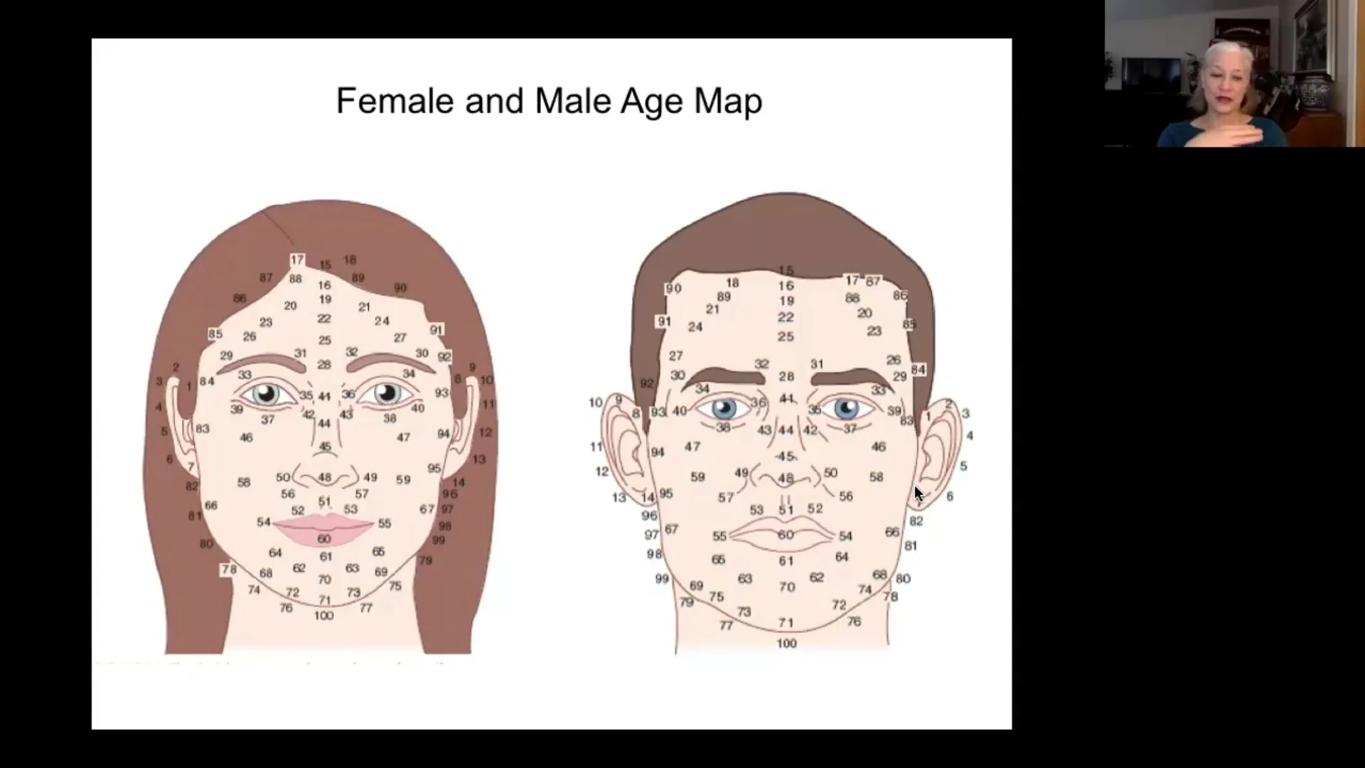 Watch Face Reading with Lillian Pearl Bridges Part Two: The Facial Maps  Online | Vimeo On Demand