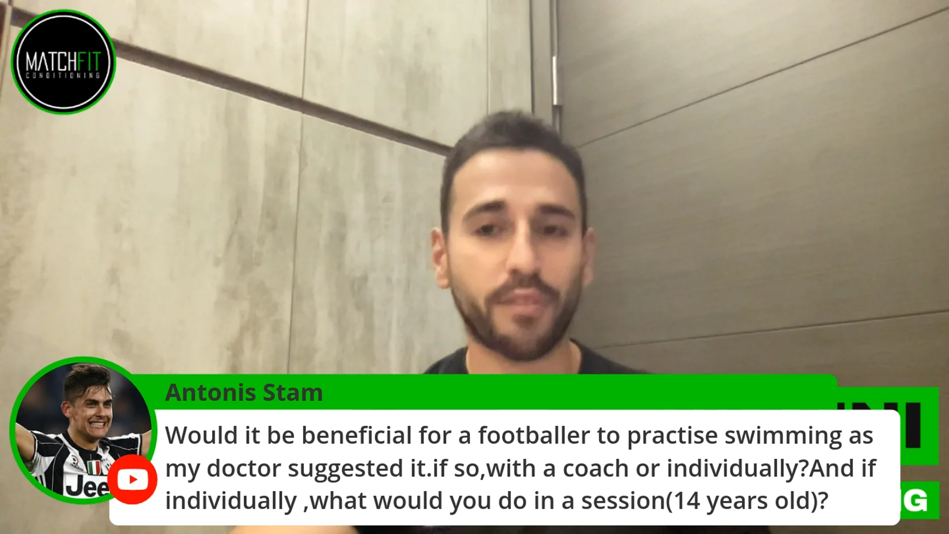 Is Swimming Beneficial For Footballers? on Vimeo