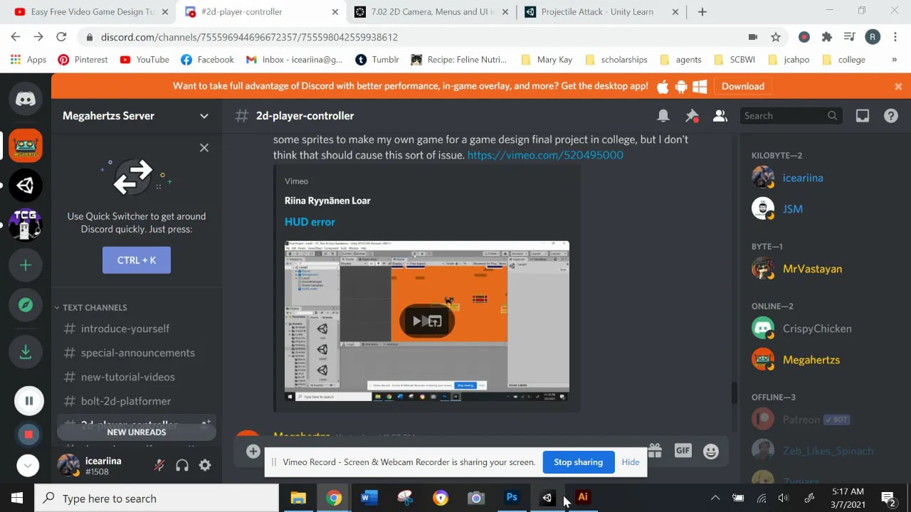 Menus and UI on Vimeo