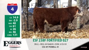 Lot #4 - ESF 238F FORTIFIED 027