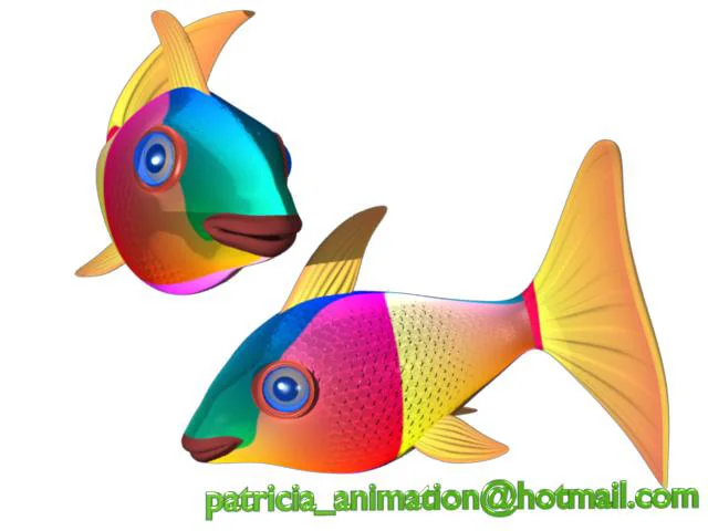 3D Cartoon Fish with Shiny Scales Tail and Mouth Movememnt Test. on Vimeo