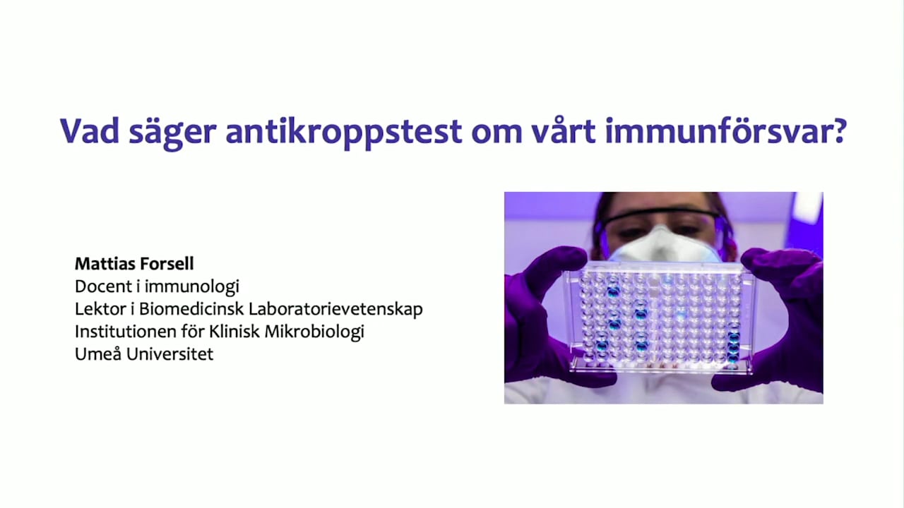 Film: Vad säger antikroppstest om vårt immunförsvar?