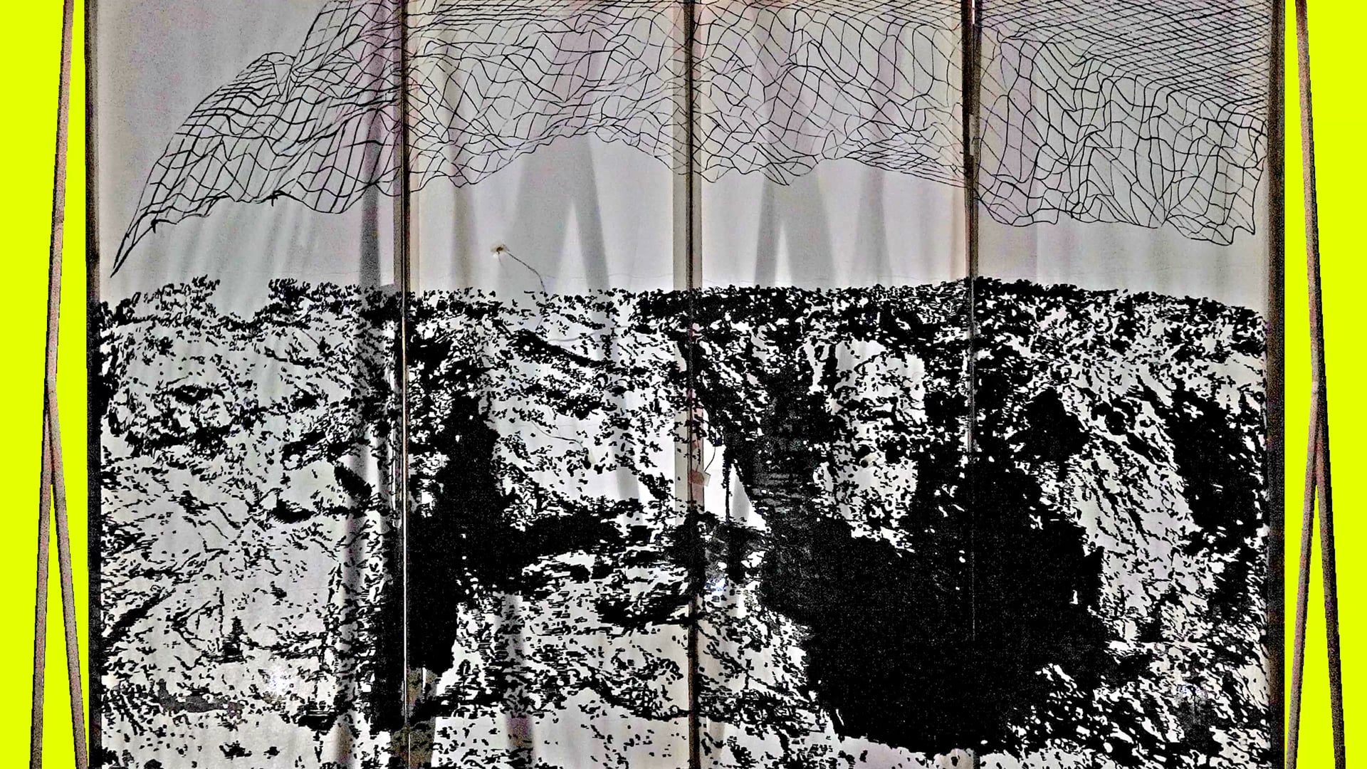 Sonification de toiles peintes sur les grottes intertidales