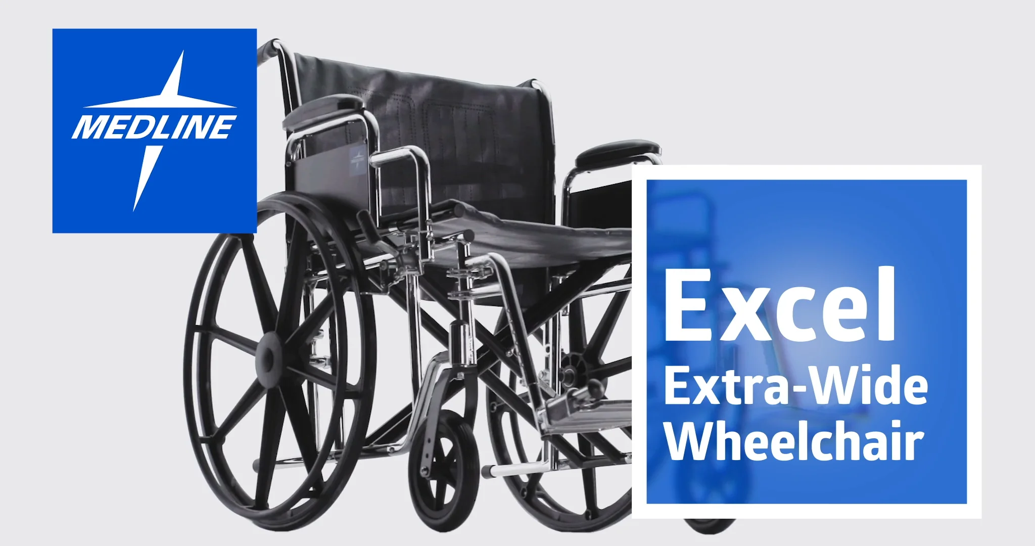 Carex Wheelchair With Large 18” Padded Seat