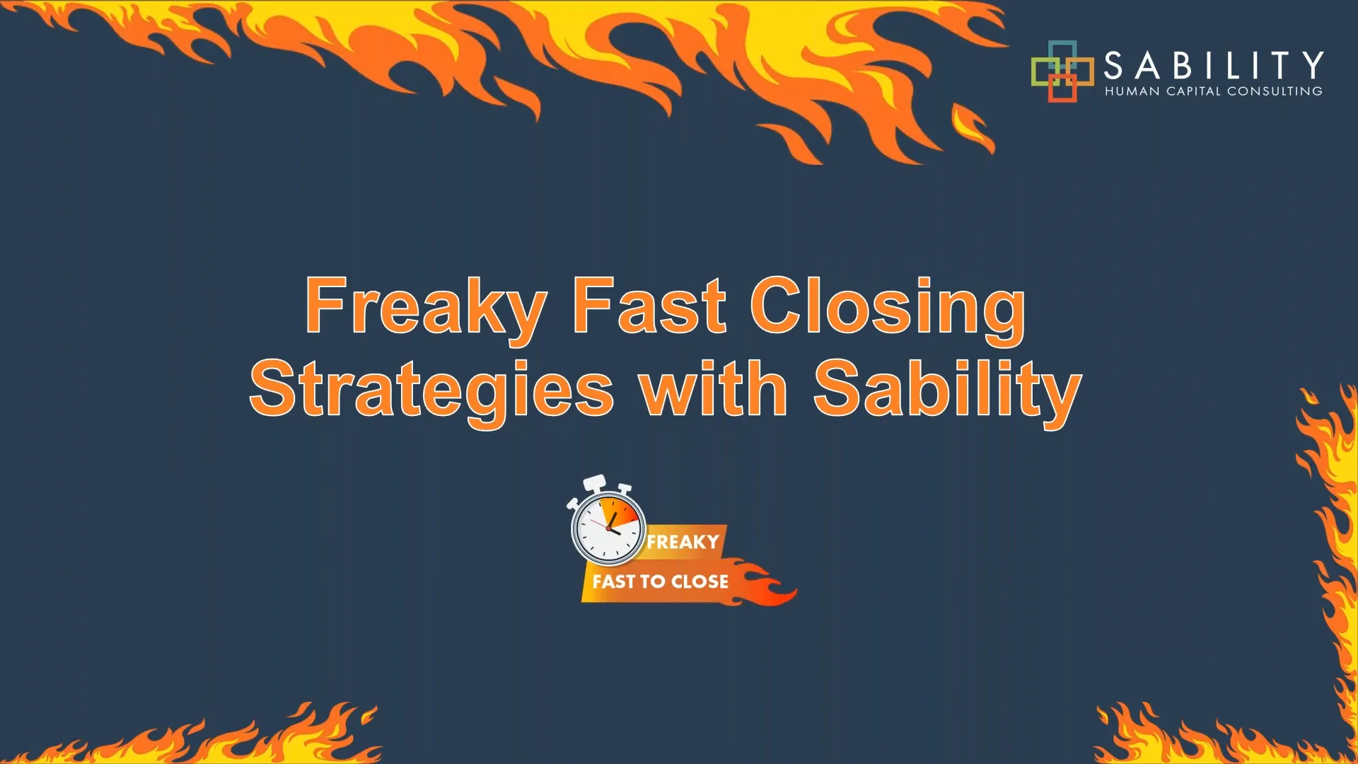Freaky Fast Closing Strategies With Sability on Vimeo