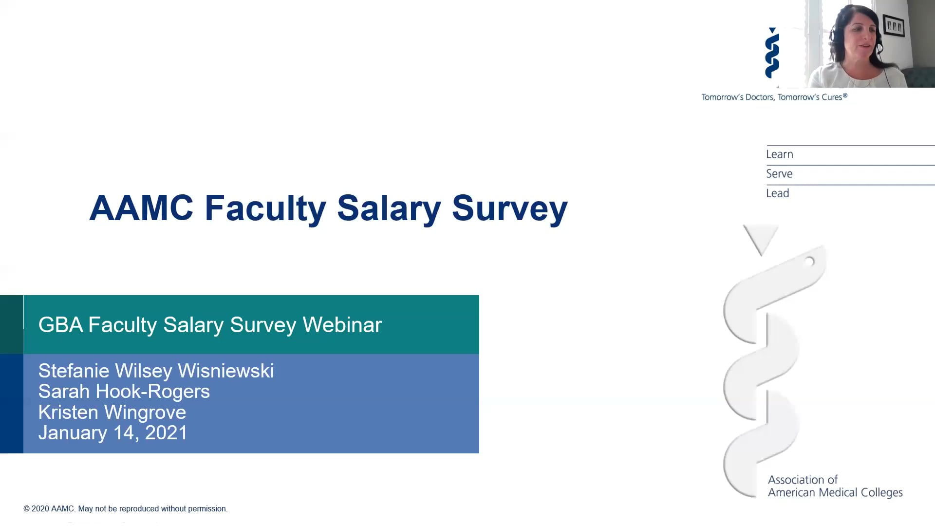 GBA Webinar RealWorld Uses of the AAMC Faculty Salary Survey 1.14.
