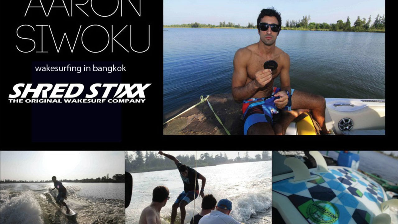 Wakesurfing in Bangkok with slayshTank Flo Rider with Aaron Siwoku on Vimeo